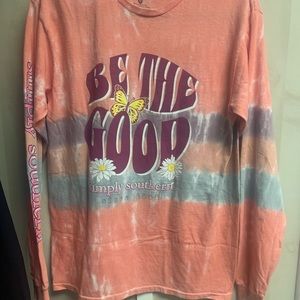 Simply Southern Ling Sleeve Tee - LS - Brave. - Sunrise